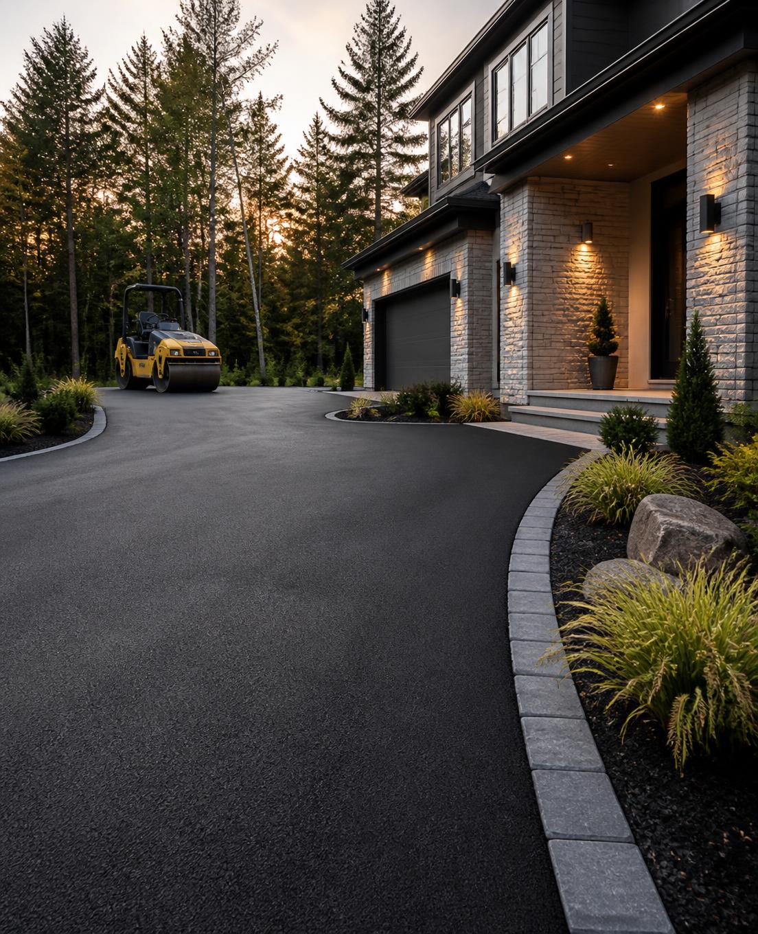 Asphalt paving work by N&D Concrete
